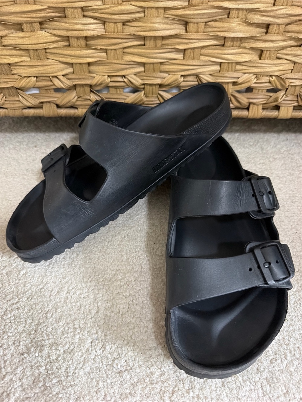 Birkenstock Arizona Eva Slip On Sandals Black Unisex Adult Size EUR 43 Rubber